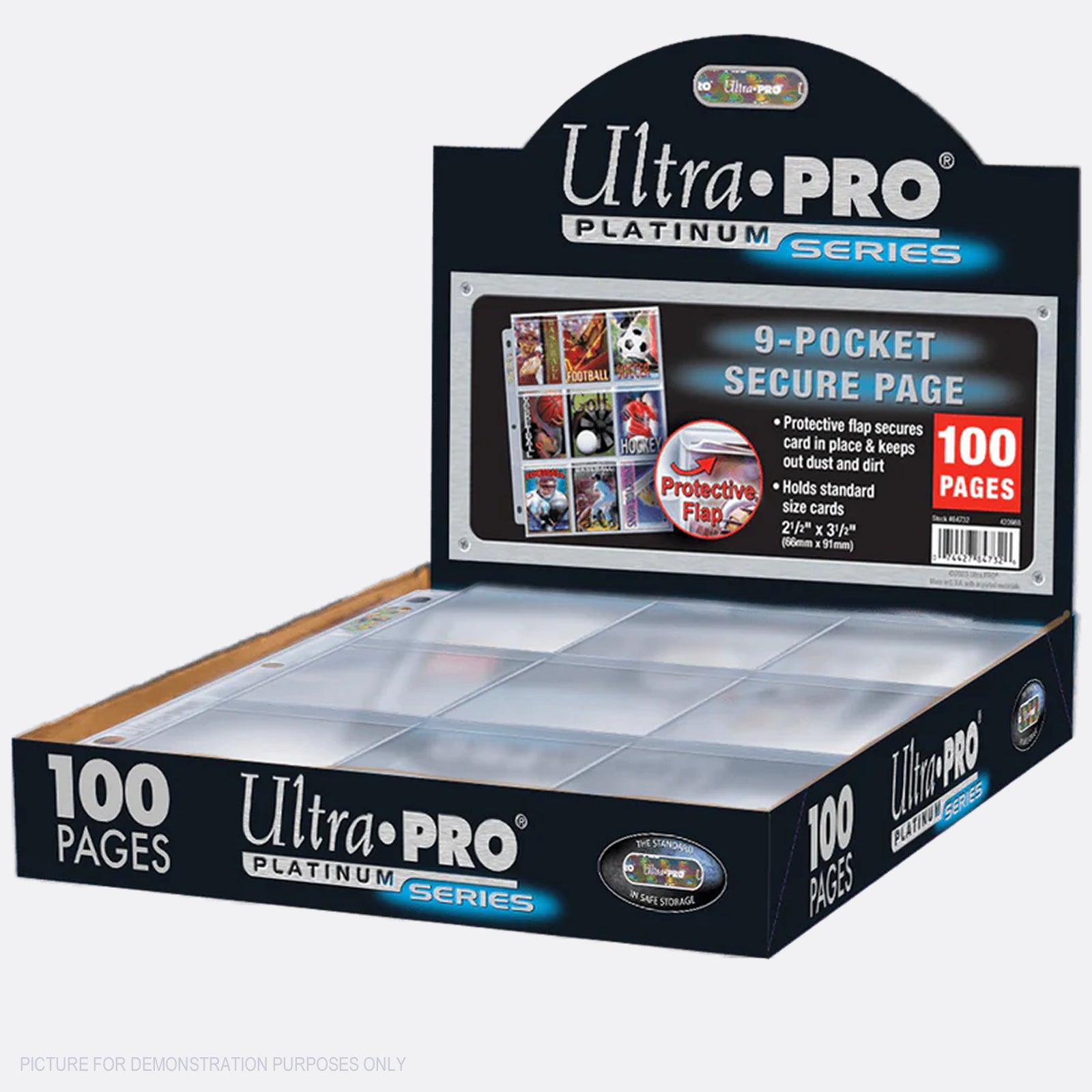 Ultra Pro PREMIUM 9 Pocket SECURE Trading Card Pages - BOX of 100